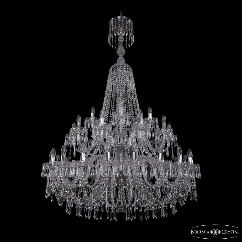 Подвесная люстра Bohemia Ivele Crystal 1403/20+10+5/400/XL-164/2d Ni