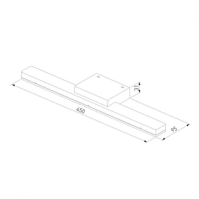 Подсветка для зеркал Elektrostandard Protect LED белый MRL LED 1111 4690389169762