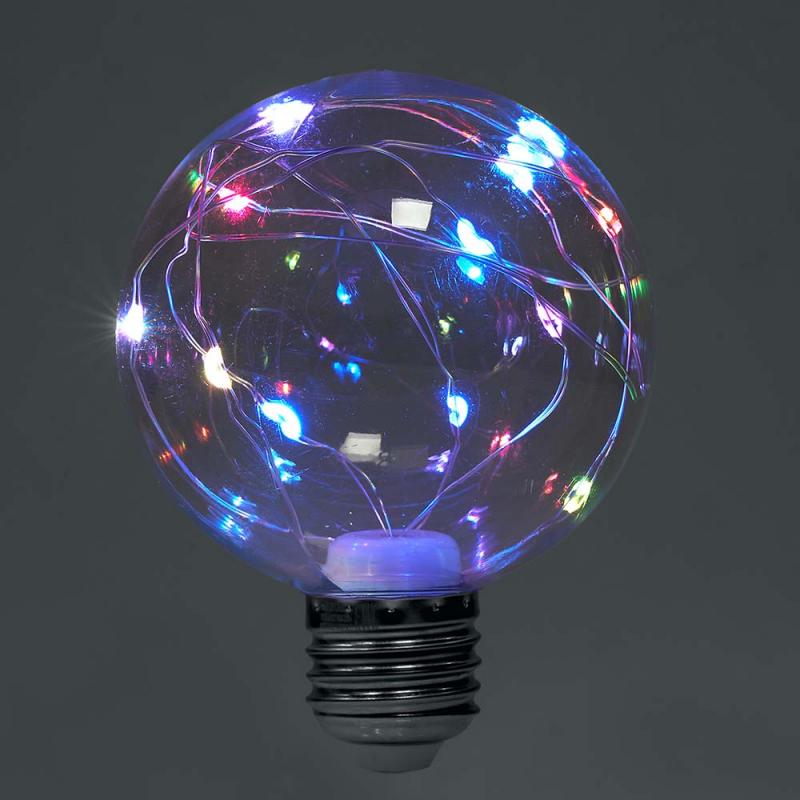 Лампа светодиодная Feron LB-381 E27 3W RGB 41676
