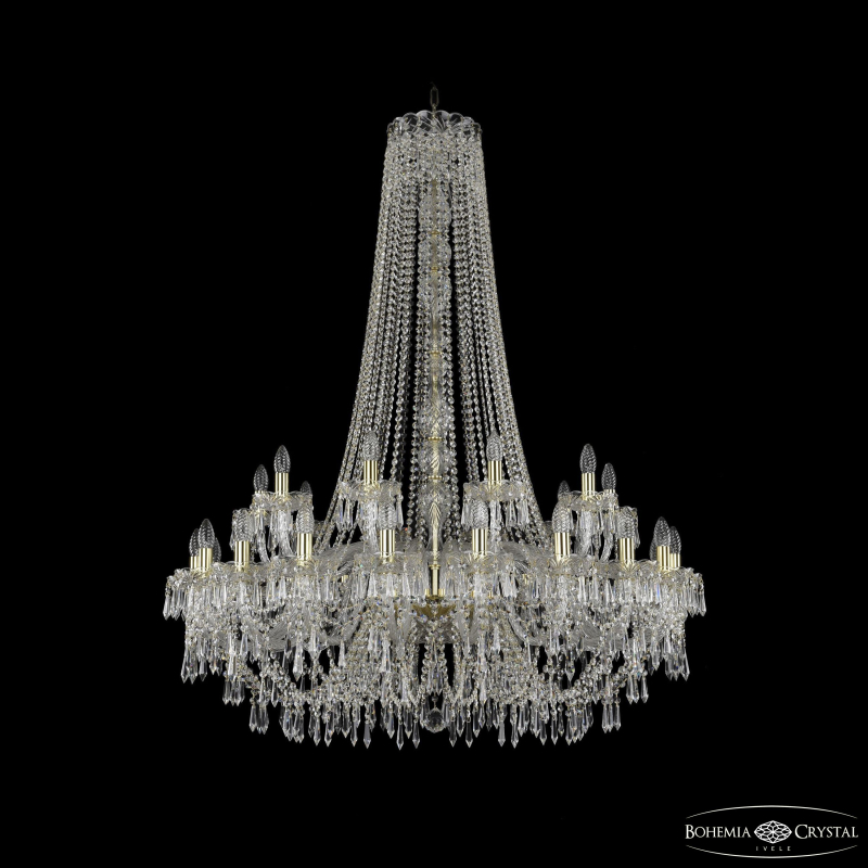 Подвесная люстра Bohemia Ivele Crystal 1403/20+10/400/h-117 G