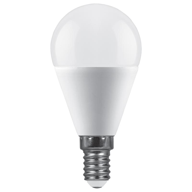 Лампа светодиодная Feron LB-990 шар матовый E14 15W 175-265V 6400K 52080