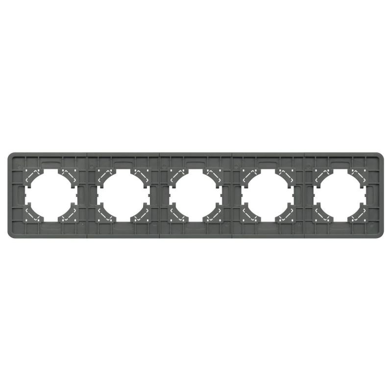 Рамка на 5 постов стеклянная Arlight FRM-OMALI-SFGS-5-GR 049722