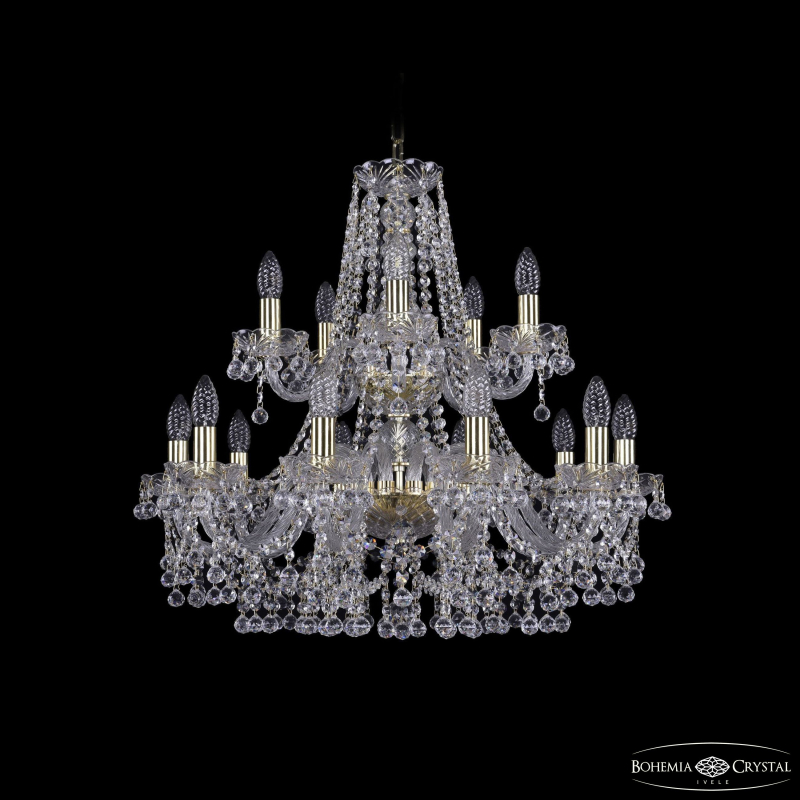 Подвесная люстра Bohemia Ivele Crystal 1409/10+5/240/2d G