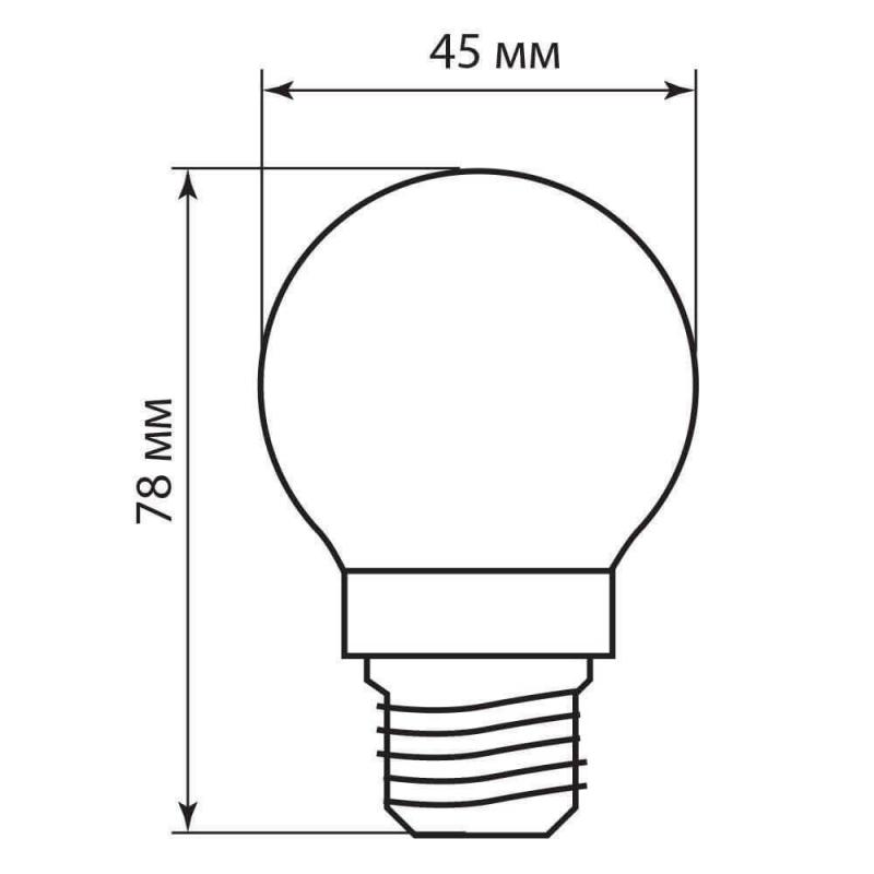 Лампа светодиодная филаментная Feron E27 11W 4000K Шар Прозрачная LB-511 38016