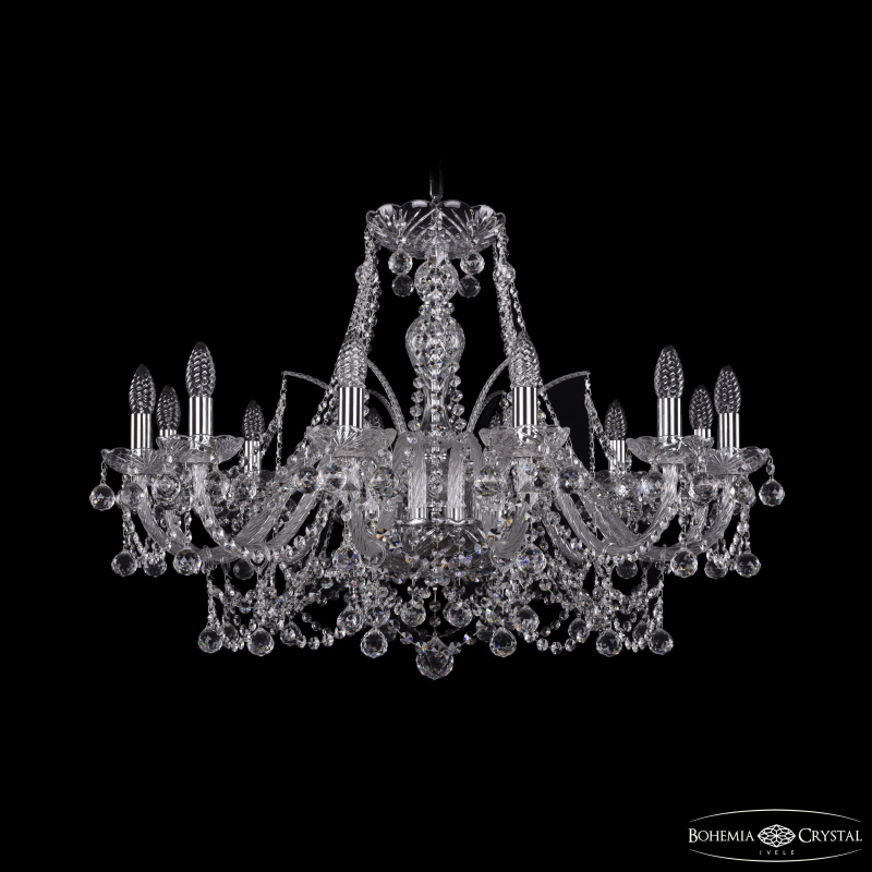 Подвесная люстра Bohemia Ivele Crystal 1411/12/300 Ni Balls